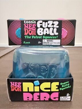SHIPS TODAY NeeDoh Nice Berg Teenie Fuzz Ball 3 Pack Sensorycore Schylling 2 pk